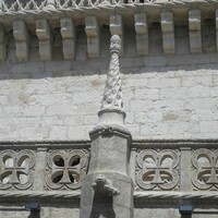 Carved animals at Torre Belém